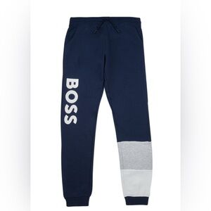 Boss Kids Blue and Gray Sweatpants